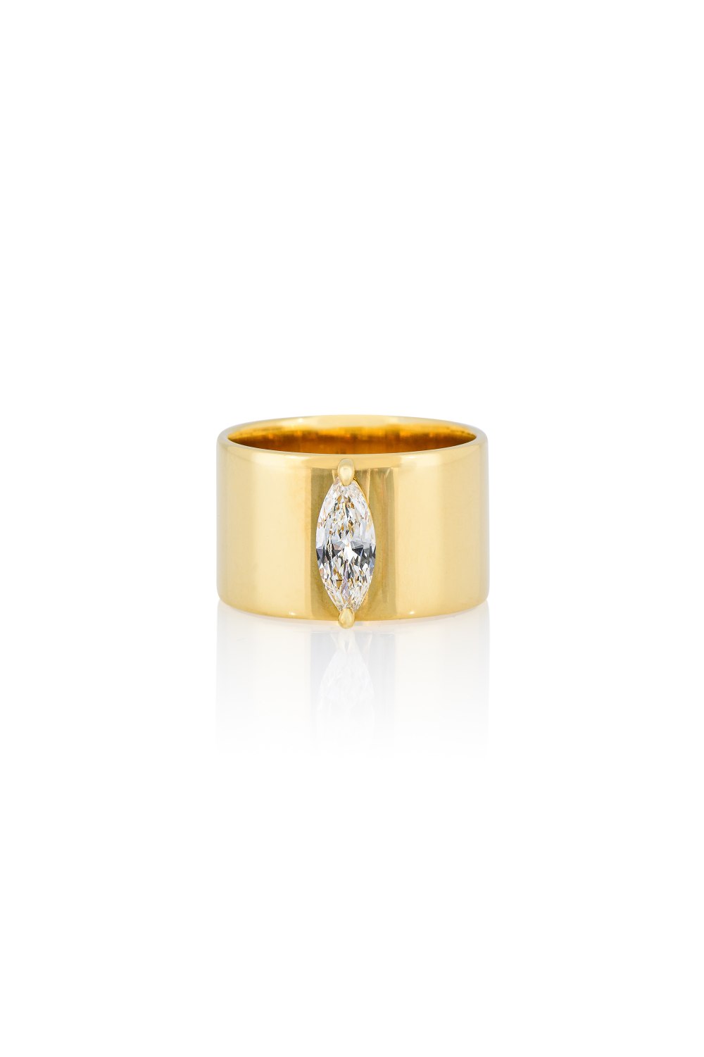Yellow Gold Marquise Diamond Ring