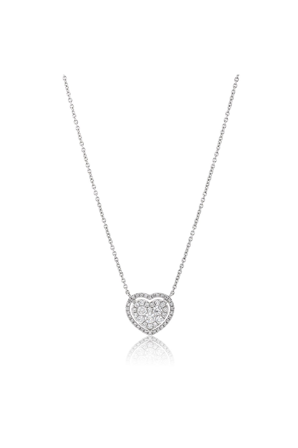 Kessaris Diamond Heart Pendant Necklace