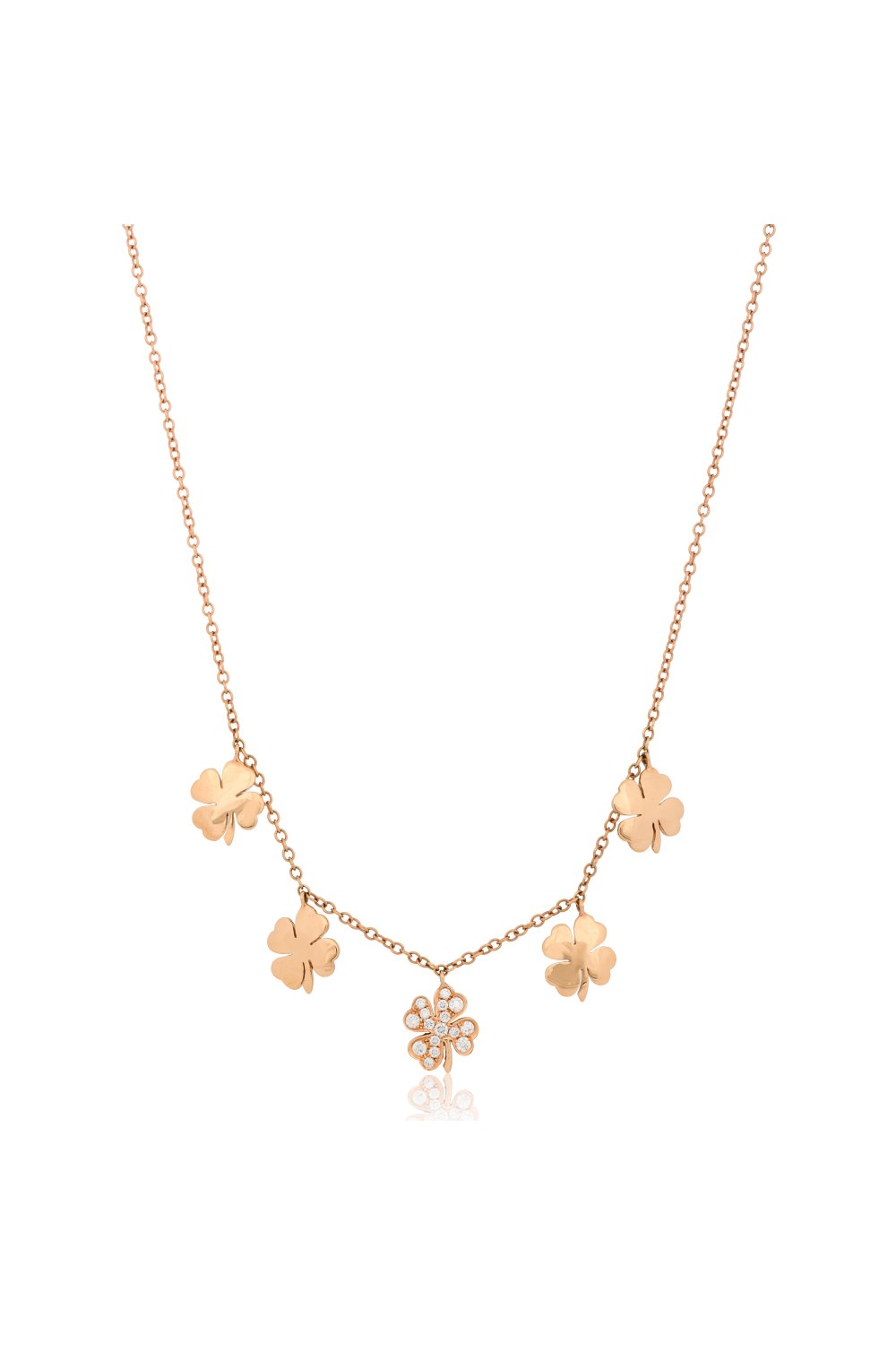 Kessaris-Diamond Lucky Charm Necklace