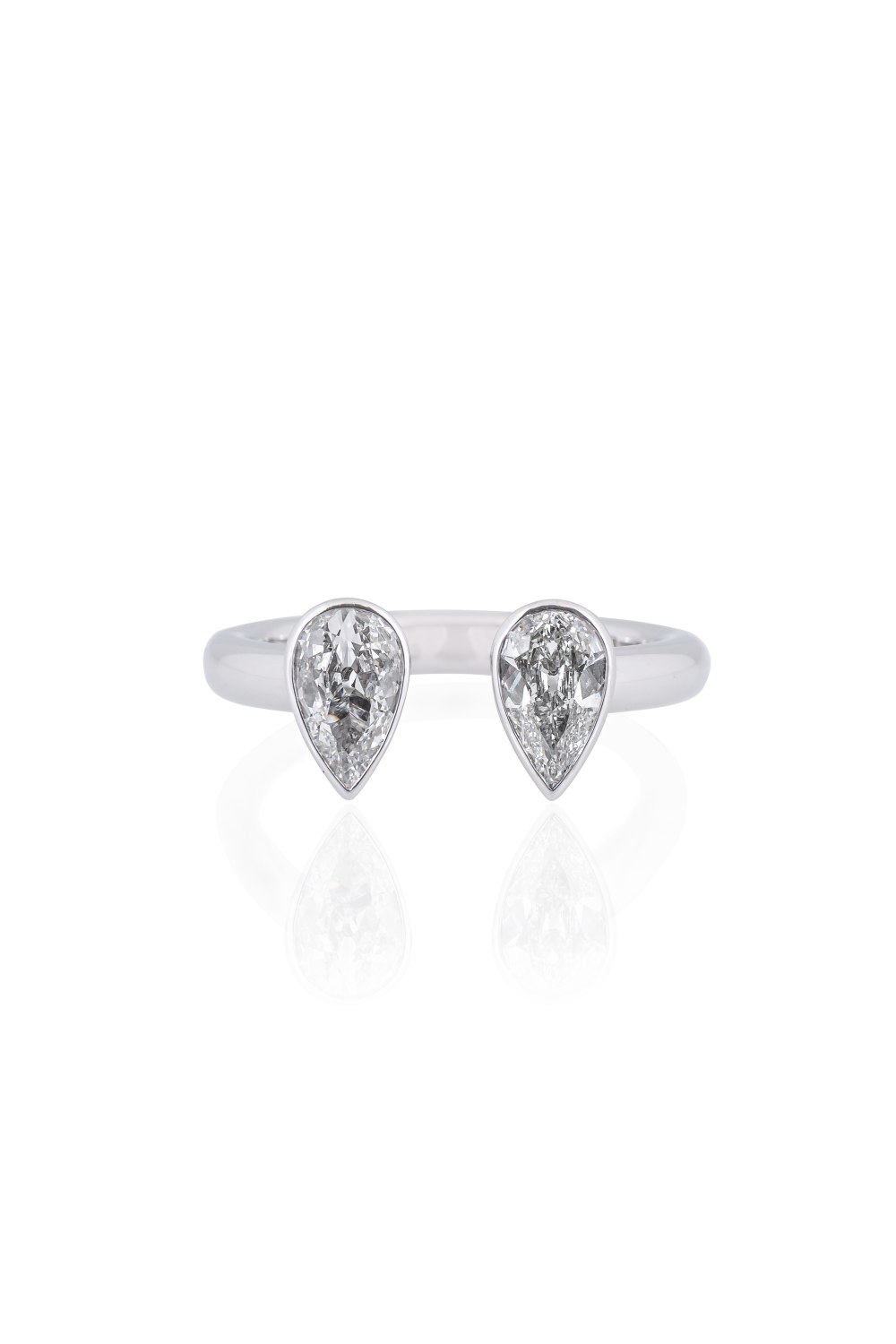 Double Drop Diamond Ring