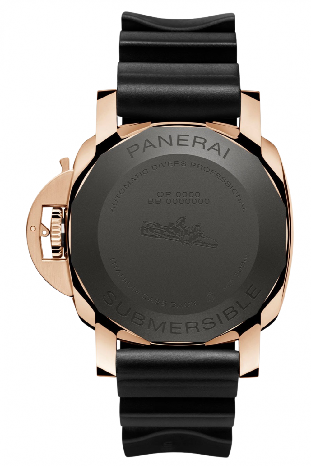 PAM02070-Submersible QuarantaQuattro Goldtech™ OroCarbo-Panerai-Caseback