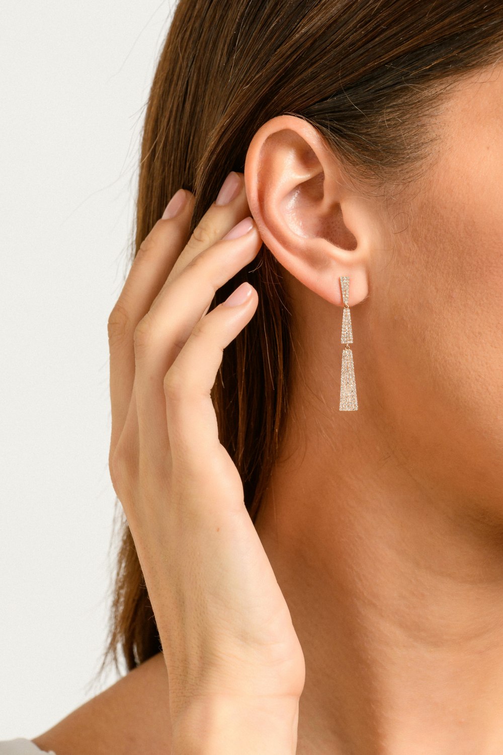 Kessaris-Diamond Dangle Earrings