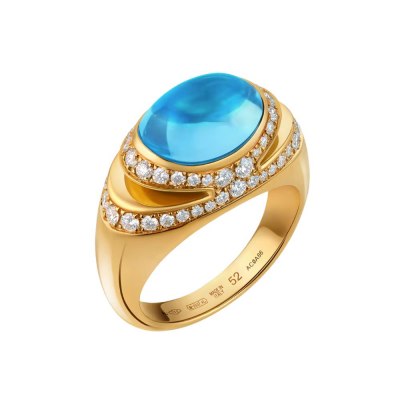 361849-Bvlgari Cabochon Ring-Front