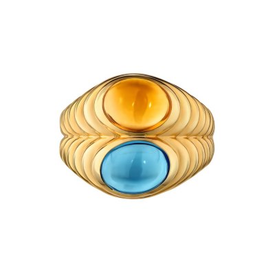 Doppio Baccellato Ring