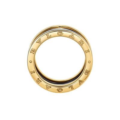 B.zero1 Gold & Steel Two-Band Ring