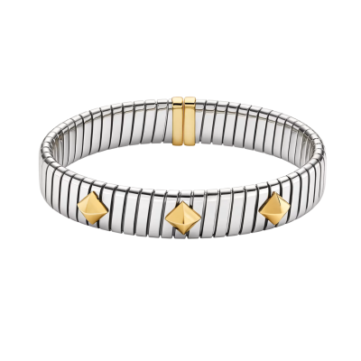 Bvlgari Tubogas Gold & Steel Bracelet