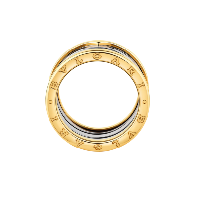 B.zero1 Gold & Steel Four-Band Ring