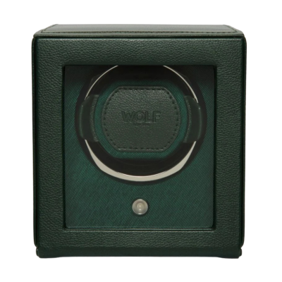 461141-Cub Single Watch Winder with Cover-Wolf-green
