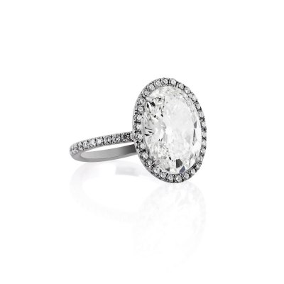 Solitaire Oval Diamond Ring