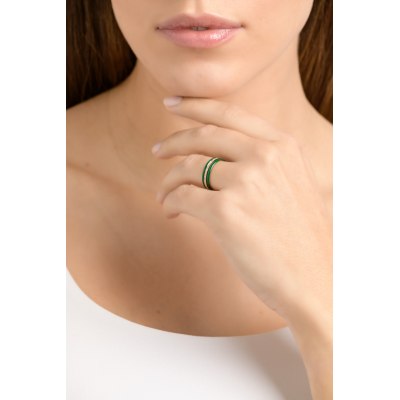 Green Band Diamond Ring