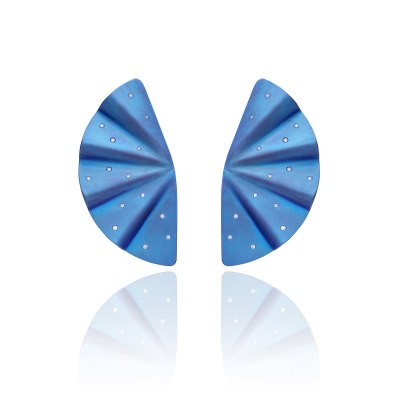 Geisha-Blue-Titanium-Diamond-Statement-Earrings-Long-Length-SKP170572