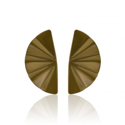 ANASTASIA KESSARIS - Geisha Nanoceramic Gold Earrings Medium