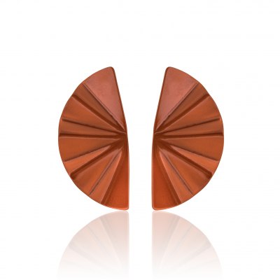ANASTASIA KESSARIS - Geisha Nanoceramic Orange Titanium Earrings Medium