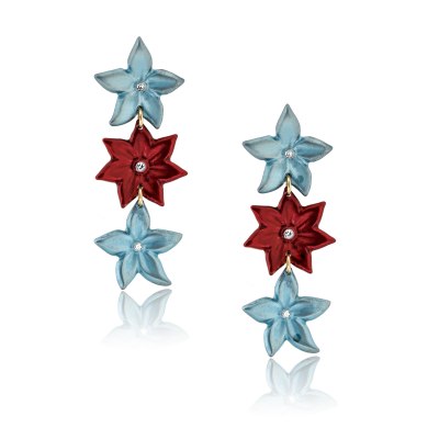 ANASTASIA KESSARIS - Sea Life Diamond Dangle Earrings