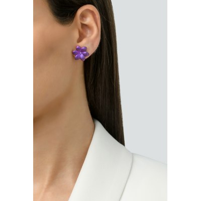 ANASTASIA KESSARIS - Water Lily Diamond Earrings