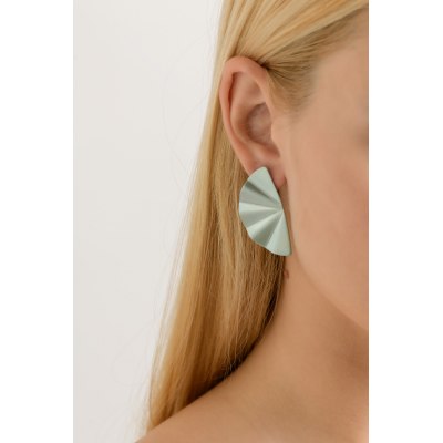 ANASTASIA KESSARIS - Geisha Ice Blue Titanium Earrings Medium