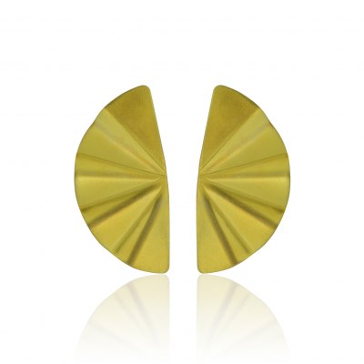 ANASTASIA KESSARIS - Geisha Yellow Titanium Earrings Medium
