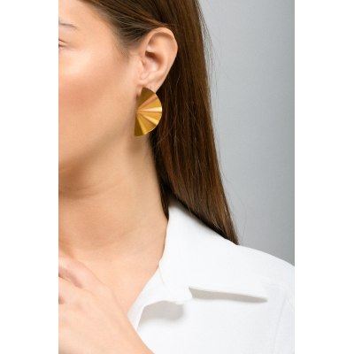 ANASTASIA KESSARIS - Geisha Rose Gold Titanium Earrings Medium