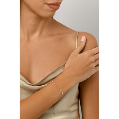 KESSARIS - Lucky Charm 2023 Gold Brilliant Diamond Bracelet