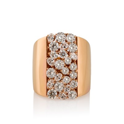 KESSARIS - Diamond Golden Statement Ring