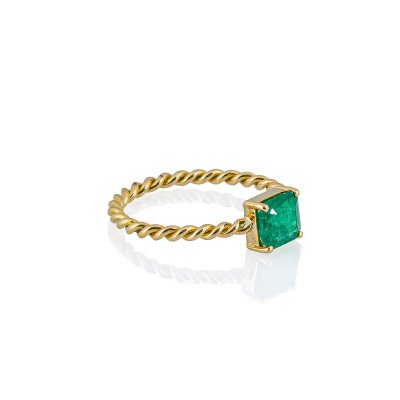 KESSARIS - Emerald Gold Ring
