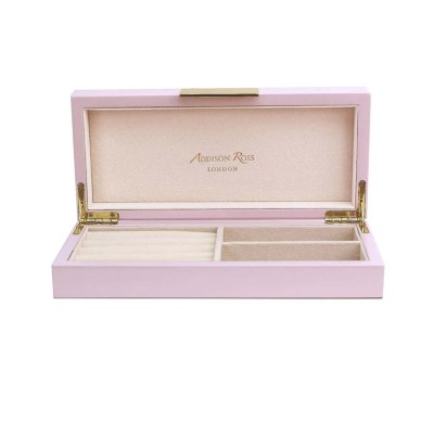 ADDISON ROSS - Pink Jewelry Box With Gold