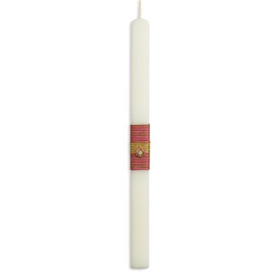KESSARIS - Silver Dazzling Heart Handmade Easter Candle