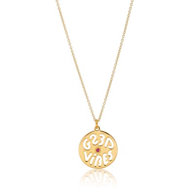 KESSARIS - Lucky Charm 2023 Good Vibes Necklace Gold Plated