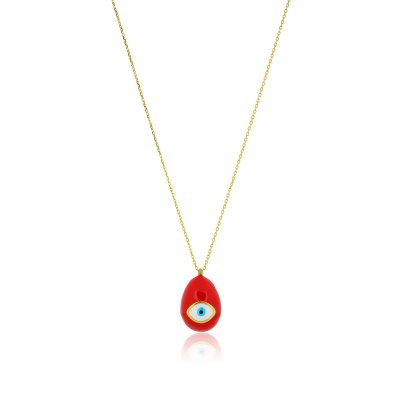 KESSARIS - Mama Evil Eye Easter Egg Pendant Necklace
