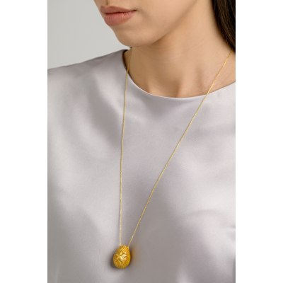 KESSARIS - Starry Easter Egg Pendant Necklace