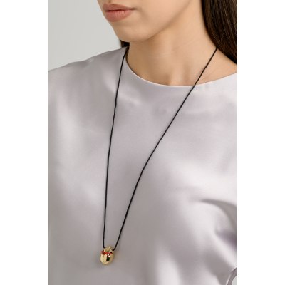 KESSARIS - Red Cool Egg Easter Pendant Necklace