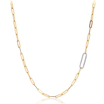 KESSARIS - Gold Diamond Link Necklace