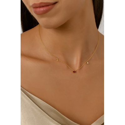 KESSARIS - Lucky Charm Bless 23 Gold Necklace