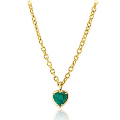 KESSARIS - Emerald Heart Pendant