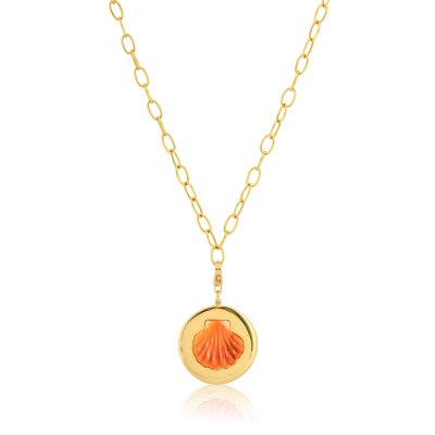 ANASTASIA KESSARIS - Golden Shell Pendant Necklace