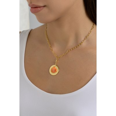 ANASTASIA KESSARIS - Golden Shell Pendant Necklace