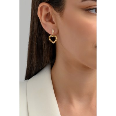 KESSARIS - Heart's Desire Drop Earrings