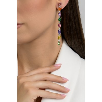 KESSARIS - Radiant Cascade Drop Earrings