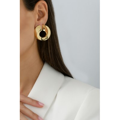 ANASTASIA KESSARIS - Gold Orbis Earrings