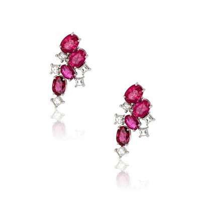 ANASTASIA KESSARIS - Ruby Diamond Earrings
