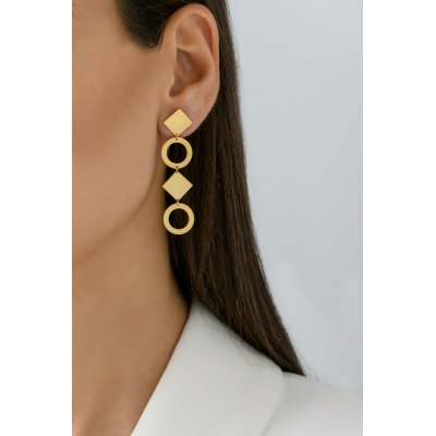 ANASTASIA KESSARIS - Geometric Elegance Gold Earrings