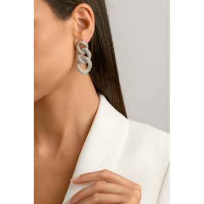 KESSARIS - Diamond Bonded Earrings