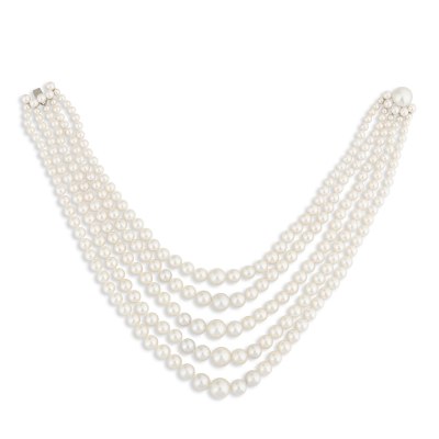 KESSARIS - Five Layered Pearl Necklace