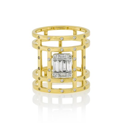 Kessaris Contemporary Diamond Ring