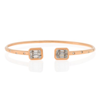 Kessaris-Diamond Cuff Bracelet