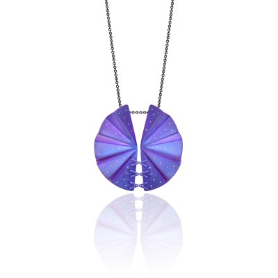 Geisha Purple Titanium and Diamond Pendant