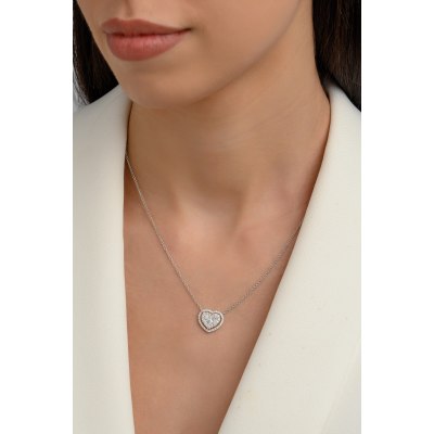 Kessaris Diamond Heart Pendant Necklace