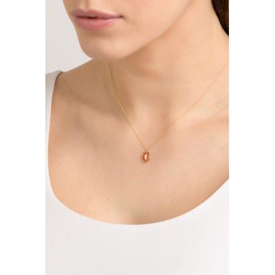 Kessaris-Madonna Multi Gemstone Necklace