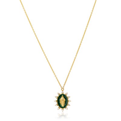 Kessaris-Madonna Diamond Necklace