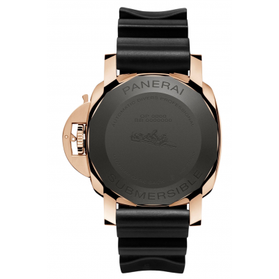 PAM02070-Submersible QuarantaQuattro Goldtech™ OroCarbo-Panerai-Caseback